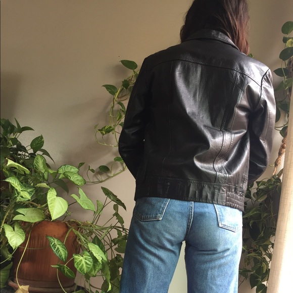 1970's vintage motorcycle leather jacket - Picture 4 of 6